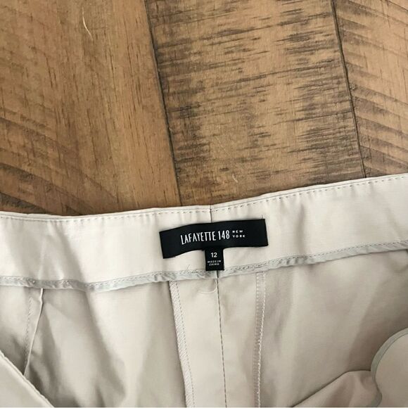 Lafayette 148 Cropped Bleecker Pants Women’s Stretch Side Zip Size 12 - Picture 6 of 9